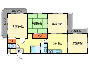 レイジエンス大八木の物件間取画像